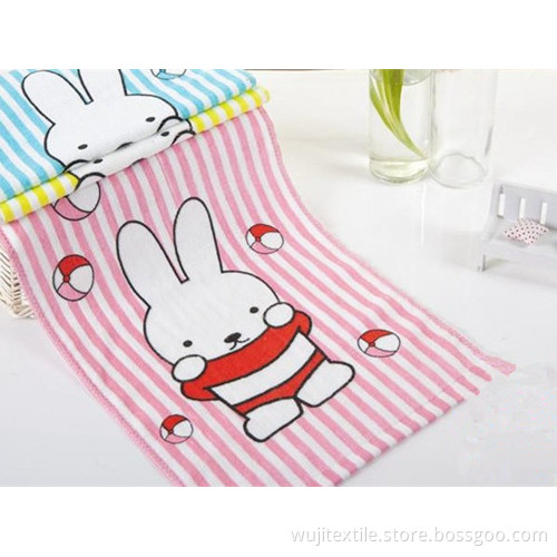 SGS Super Soft Hand Towel with Lovely Rabbit Printed (WJ-CH1559)